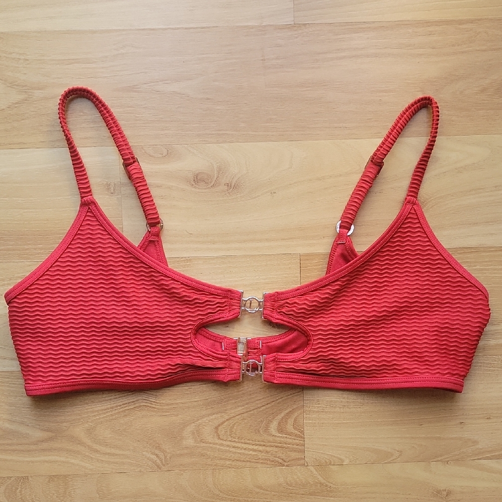 Lounge Red Bikini Top